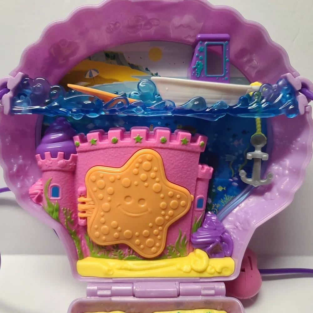 Mattel Polly Pocket Tiny Power Sea Shell Purse Playset 2019 Missing Pieces Dolls